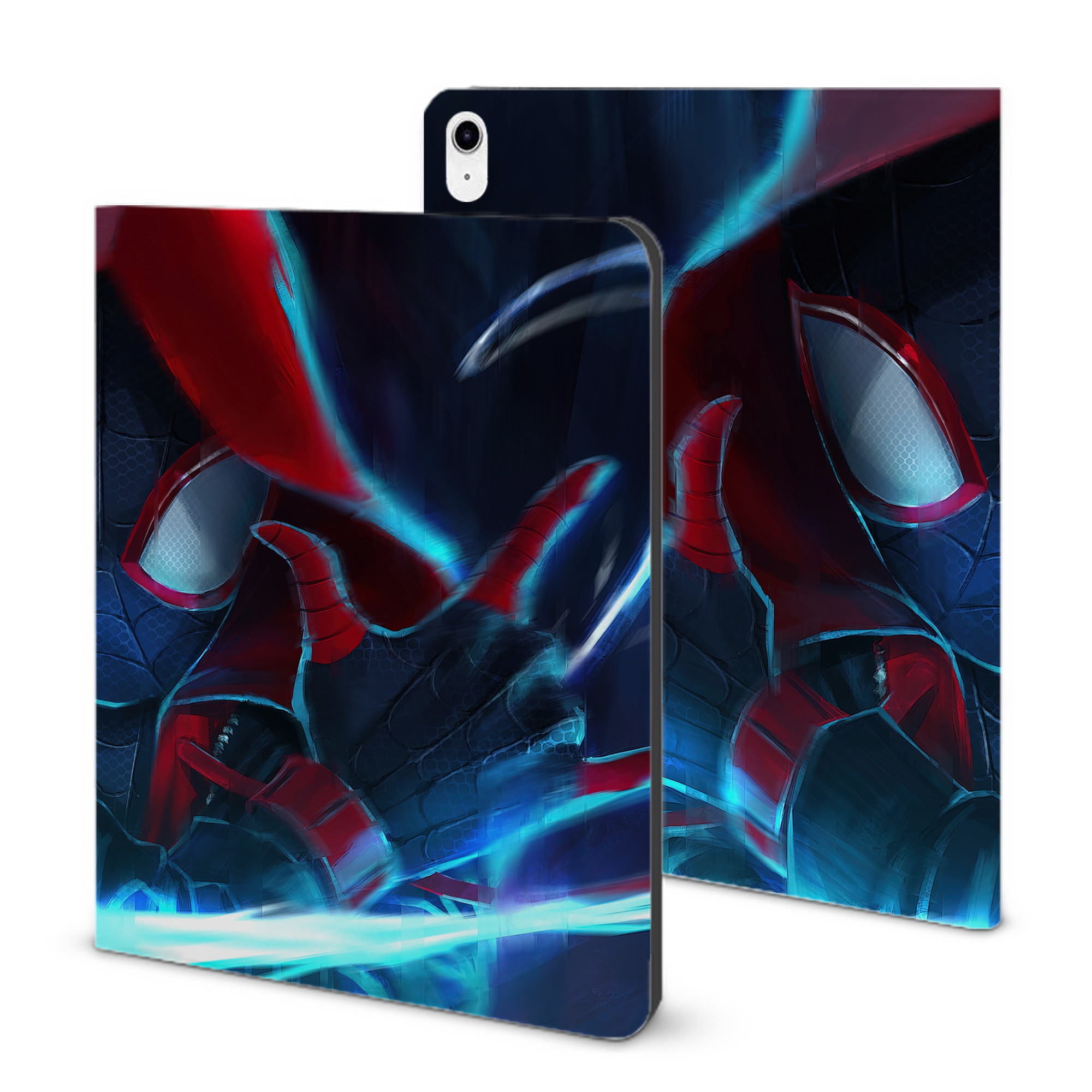 （画像用） Spider Man スパイダーマン IPad ケース ブック型 PUレザー TPU 耐衝撃 軽量 薄型 ペン収納なし 全面保護 IPad 各モデル対応